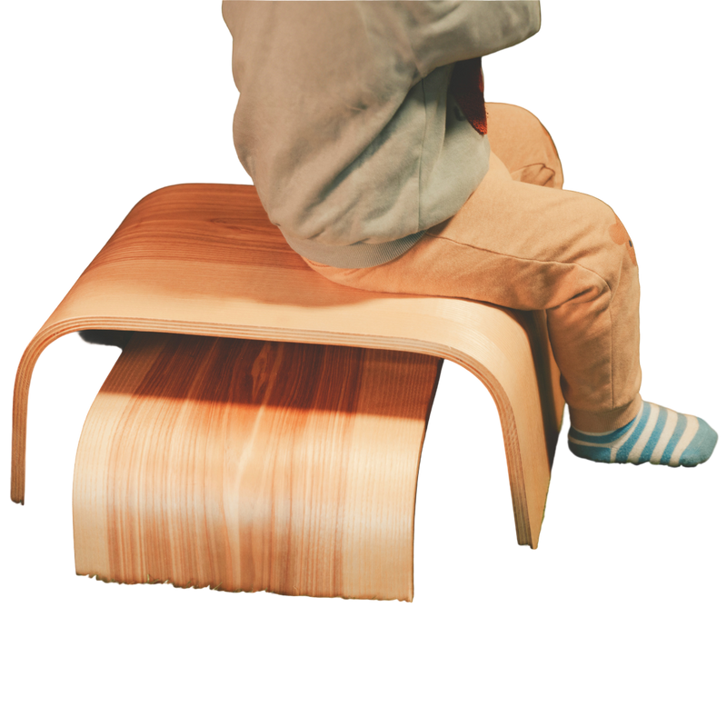 Adjustable Wooden Step Stools - Set of 2