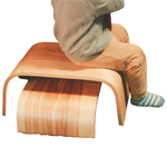 Adjustable Wooden Step Stools - Set of 2
