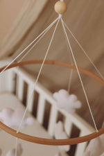Handmade Clouds baby mobile