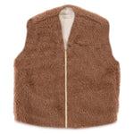 Baby/Kid Virgin Wool Vest - Brown-1