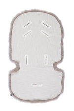 Greige Natural Sheepskin Stroller Liner-2