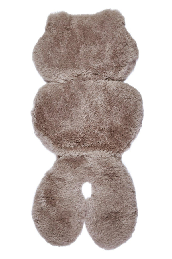 Greige Natural Sheepskin Car Seat / Stroller Liner-0