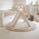 Ladder With a Slide-Climbing Wall - White