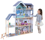 Wooden Dollhouse Crystal with LED Lights