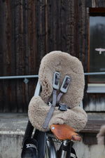 Greige Natural Sheepskin Car Seat / Stroller Liner-3