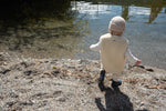Woolen Pants with Suspenders - Cream-3