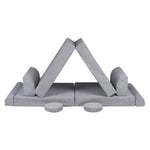 MeowBaby® Large Slimcord Premium Sofa - Gray
